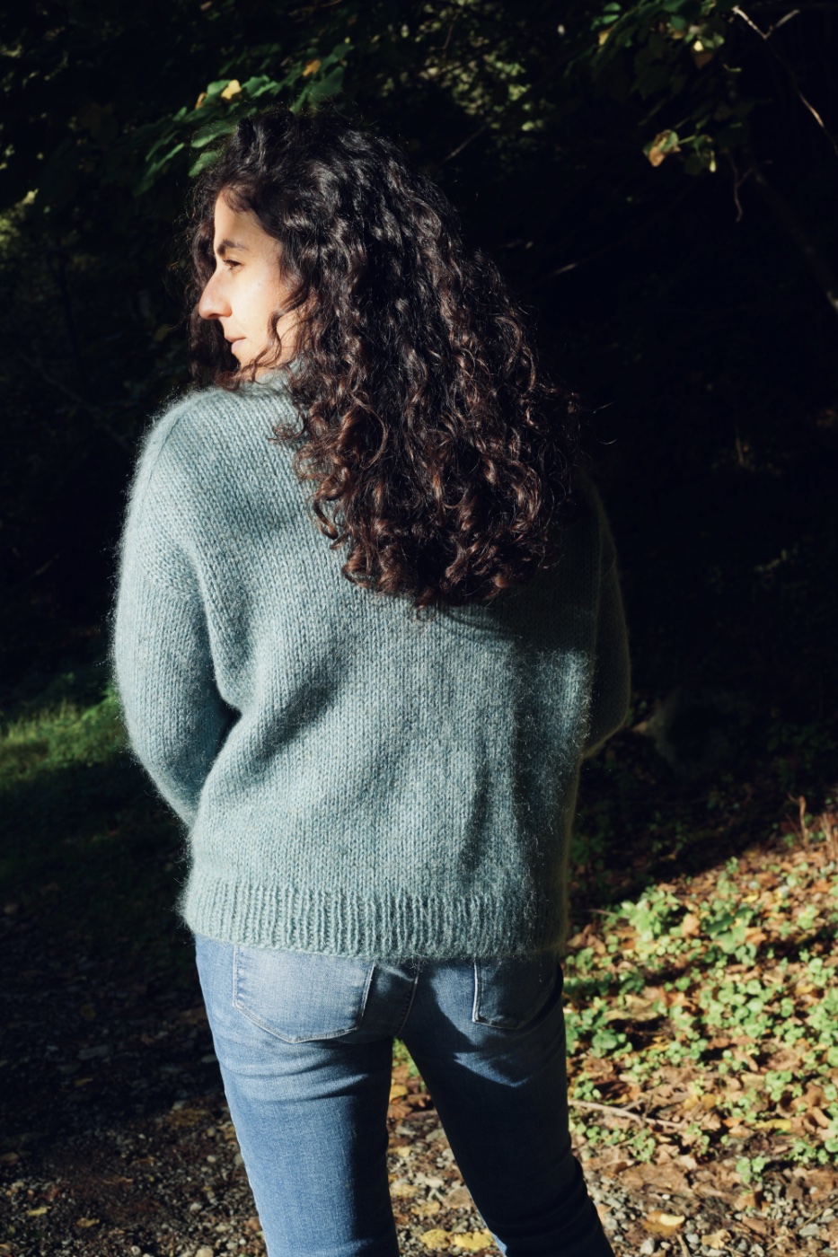 Foto 14 del maglione con spalla europea a maglia