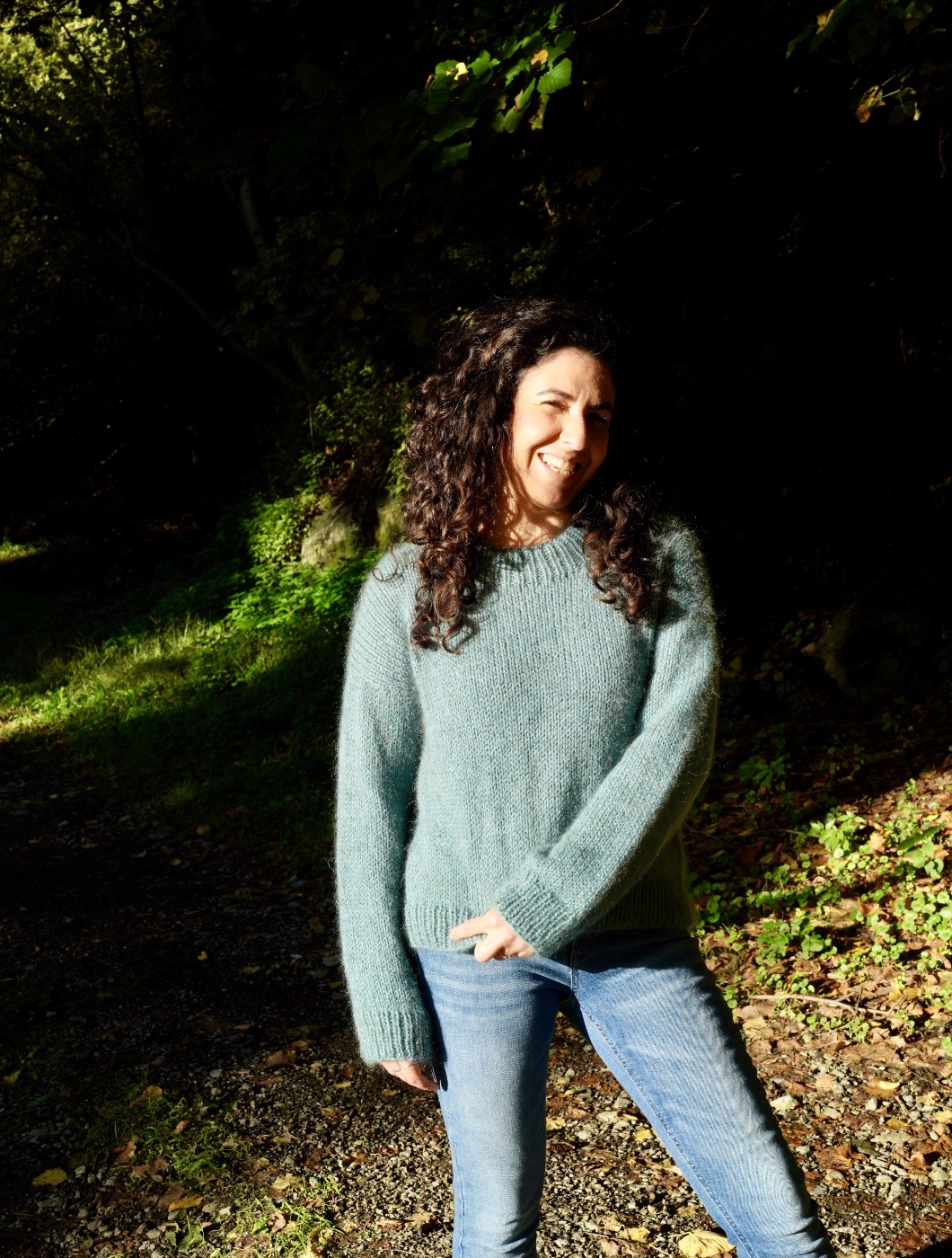Foto 15 del maglione con spalla europea a maglia
