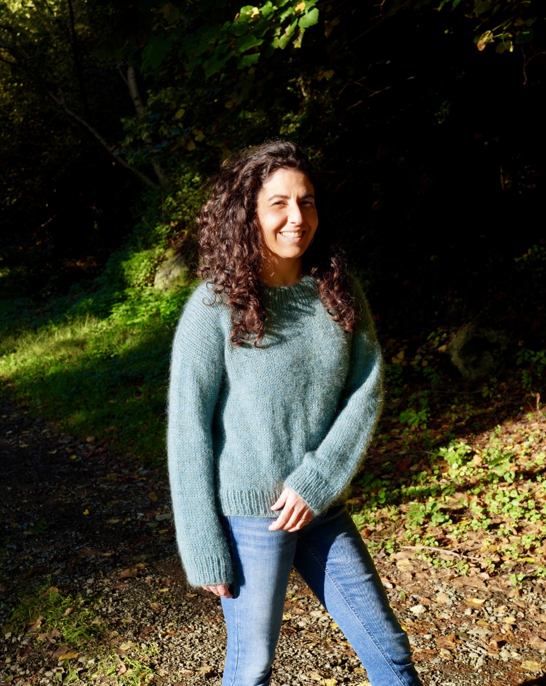 Foto 16 del maglione con spalla europea a maglia