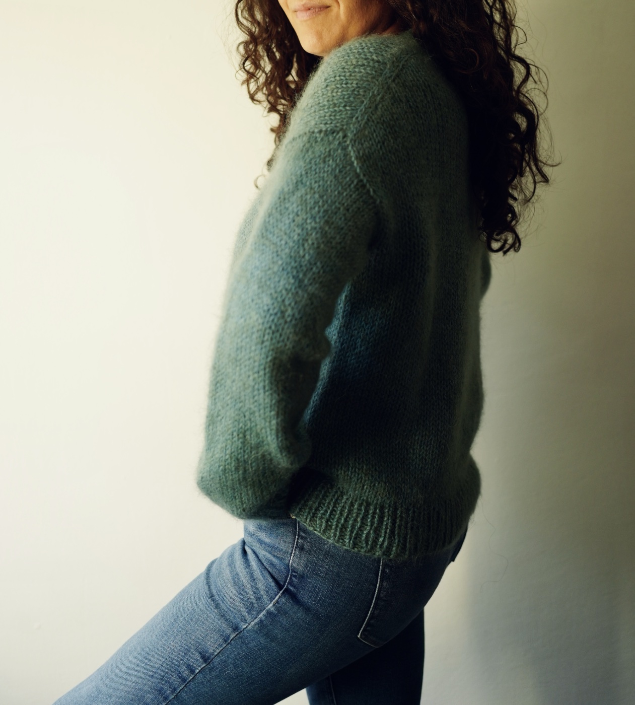 Foto 6 del maglione con spalla europea a maglia