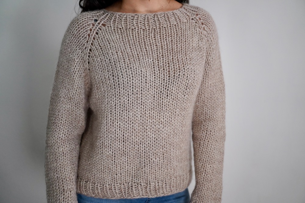 Foto 3 del maglione top down a maglia