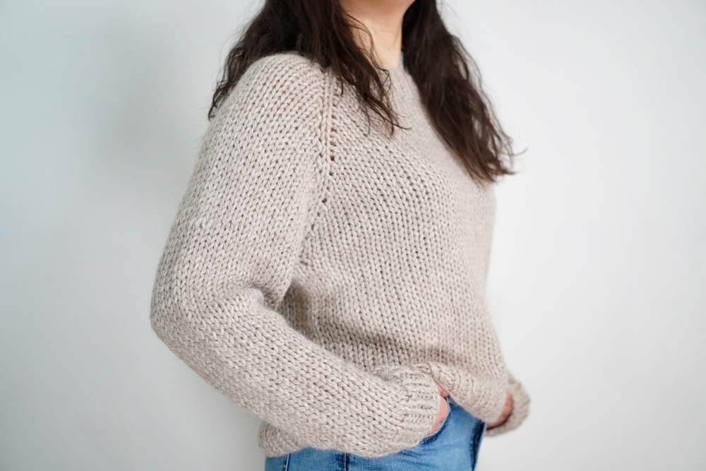 Foto 7 del maglione top down a maglia