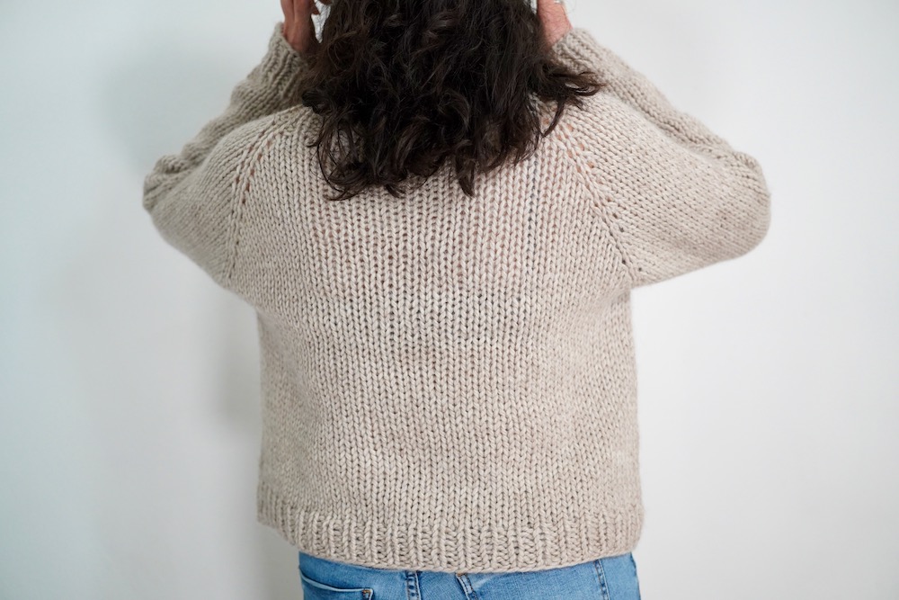 Foto 8 del maglione top down a maglia